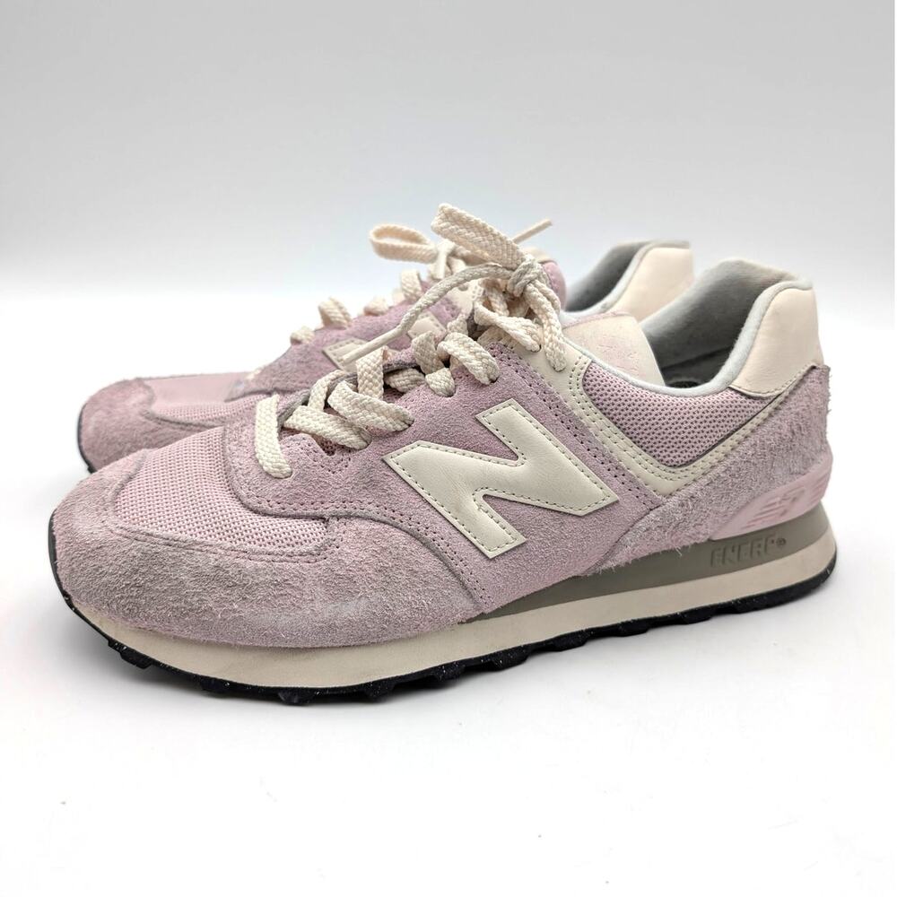 New Balance 574 Core Sneaker Shoes Unisex Rose Sugar Permafrost Size USW9/M7.5